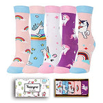 Funny Unicorn Socks for Girls, Novelty Unicorn Gifts For Unicorn Lovers, Children's Day Gift For Your Daughter, Gift For Sisters, Funny Unicorn Socks for Kids, Girls Unicorn Themed Socks