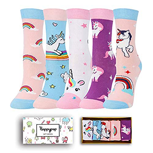 Funny Unicorn Socks for Girls, Novelty Unicorn Gifts For Unicorn Lovers, Children's Day Gift For Your Daughter, Gift For Sisters, Funny Unicorn Socks for Kids, Girls Unicorn Themed Socks