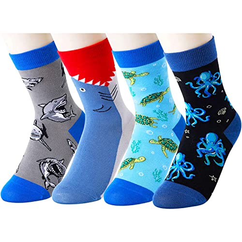 Crazy Kids Socks Funny Animal Socks Gifts for Boys Girls, Best Gifts for Children Animal Gifts, Birthdays Gifts, Children's Day Gifts, Christmas Gifts, Gifts for 7-10 Years Old