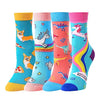 Lovely Animals Girls's Crew Socks-4 Pack