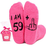 Unique 60th Birthday Gifts for 60 Year Old Women, Funny 60th Birthday Socks, Crazy Silly Gift Idea for Mom, Wife, Grandma, Sister Birthday Gift for Her