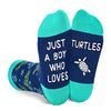 Funny Turtle Gifts for Boys, Gifts for Son, Kids Who Love Turtle, Cute Turtle Socks for Boys 7-10 Years Old