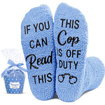 Unisex Police Socks, Policeman Gifts for Cops, Police Dad Gifts, Police Officers, Police Academy Graduations, Police Detective Police Retirement Gifts Men Women Cops Socks