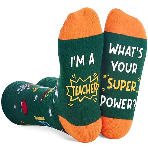 Appreciation Gifts for Teachers Men Women, Funny Teacher Gifts, Cool Gifts for Teachers, Cute Teacher Gifts, Teacher Socks for Women Men