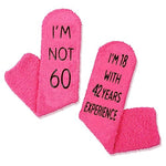 60th Birthday Gift for Her, Unique Presents for 60-Year-Old Women, Funny Birthday Idea for Mom Wife Grandma Sister Crazy Silly 60th Birthday Socks