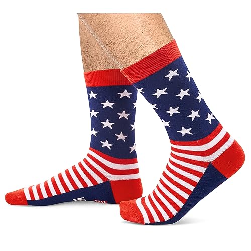 4th of July Gifts for Women Men, American Flag-themed Socks, Patriots Gifts, Independence Day Gifts Unisex, USA Flag Enthusiast Presents, Patriotic Gift