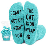 Womens Cat Socks Gift Ideas for Her Valentines Gifts Cat Gifts for Cat Lovers Fuzzy Cat Socks