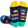 Novelty Dad Unisex Adult's Dark Blue Crew Socks