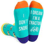 Unisex Tractor Socks, Men Women Funny Gifts, Trucker Gifts, Tractor Gifts, Funny Socks, Novelty Silly Socks