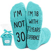 Unique 30th Birthday Gifts for Her, Crazy Silly 30st Birthday Socks, Funny Gift Idea for Mom, Friends, Wife, and 30-Year-Old Women
