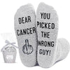 Unisex Fuzzy Breast Cancer Awareness Socks Chemo Socks, Breast Cancer Gifts Breast Cancer Awareness Gifts for Women Men