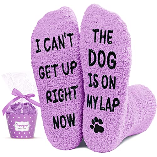 Funny Dog Gifts Dog Mom Gifts for Women Dog Lover Gifts, Novelty Silly Fun Crazy Cat Socks for Women Wife Her