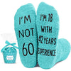 Unique 60th Birthday Gifts for Her, Crazy Silly 60st Birthday Socks, Funny Gift Idea for Mom, Friends, Grandma, and 60-Year-Old Women