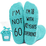 Unique 60th Birthday Gifts for Her, Crazy Silly 60st Birthday Socks, Funny Gift Idea for Mom, Friends, Grandma, and 60-Year-Old Women
