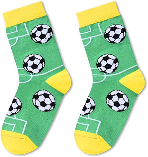 Funny Soccer Socks for 7-10 Years Old Boys, Novelty Soccer Gifts For Soccer Lovers, Children's Day Gift For Your Son, Gift For Brother, Funny Soccer Socks for Kids, Boys Soccer Themed Socks