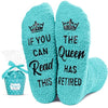 Retirement Gifts for Women, Funny Fuzzy Retirement Socks, Gifts for Retirees, Retirement Gift for Her, Retirement Party, Funny Retirement Gift