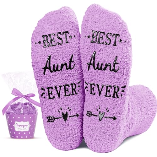 Best Aunt Gifts from Niece Nephew, Funny Socks for Her, Unique Aunt Birthday Gifts, Cool Auntie Gifts, Mothers Day Gifts for Aunt, Christmas Gifts