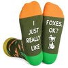 Unisex Fox Socks Dark Green