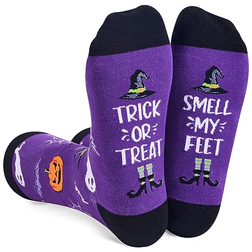 Funny Crazy Pumpkin Socks, Horror Spooky Halloween Socks for Men Women, Silly Halloween Gifts, Horror-themed Gifts, Pumpkin Gifts, Halloween Holiday Presents