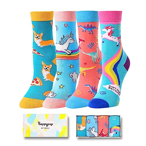 Funny Girls Socks Girl Animal Socks Gifts for Animal Lovers, Best Gifts to Your Daughter, Birthday Gifts, Costume Parties Gifts, Christmas Gifts, Gifts for 4-7 Years Old Girls