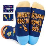 Socks With Funny Sayings, Bourbon Whiskey Margarita Vodka Gifts for Drink Lovers, Cocktail Socks Tequila Socks