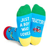 Novelty Tractor Socks For Kids, Funny Tractor Gifts, Kids' Gifts For Boys and Girls, Unisex Pattern Socks for Children, Funny Socks, Cute Socks, Fun Tractor Themed Socks, Gifts for 7-10 Years Old