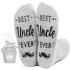 Fathers Day Gift for Uncle Great Best Uncle Gifts from Niece Nephew Uncle Gift Silly Novelty Socks for Men