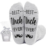 Fathers Day Gift for Uncle Great Best Uncle Gifts from Niece Nephew Uncle Gift Silly Novelty Socks for Men