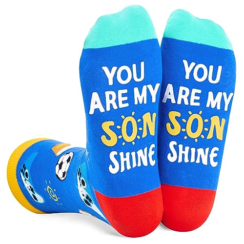 Crazy Novelty Socks, Fun Unique Gifts for Son, Father to Son Gifts, Mother to Son Gifts, Son Birthday Gift, Greatest Present for Your Son, Son Gifts from Mom Dad