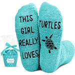 Funny Turtle Gifts for Women Girls, Sea Turtle Gifts Ocean Gifts, Cute Funny Novelty Turtle Socks Gifts