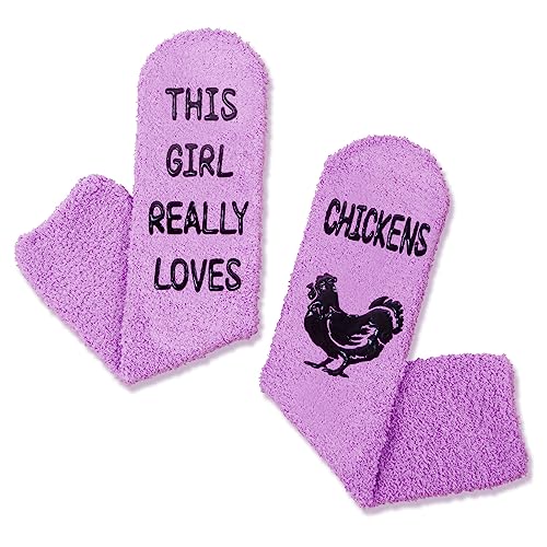 Chicken Gifts For Her Unique Gifts for Girlfriend Mother Daughter Wife Sister Fluffy Chicken Socks