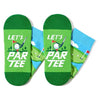 Funny Golf Unisex Adult's Green Crew Socks
