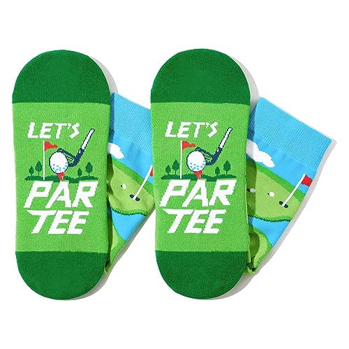 Novelty Golf Socks, Funny Golf Gifts for Golf lovers, Ball Sports Socks, Gifts for Men Women, Unisex Golf Themed Socks, Sports Lover Gift, Silly Socks