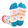 Novelty Basketball Socks for Kids, Funny Basketball Gifts for Sports Lovers, Kids' Gifts for Boys Girls 10-12 Years Old, Unisex Basketball Themed Socks Children, Silly Socks, Cute Socks