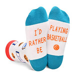 Novelty Basketball Socks for Kids, Funny Basketball Gifts for Sports Lovers, Kids' Gifts for Boys Girls 10-12 Years Old, Unisex Basketball Themed Socks Children, Silly Socks, Cute Socks