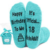 18th Birthday Socks Crazy Silly Gift Idea for Her Unique 18th Birthday Gifts for 18 Year Old Women, Sisters, Daughters, Friends