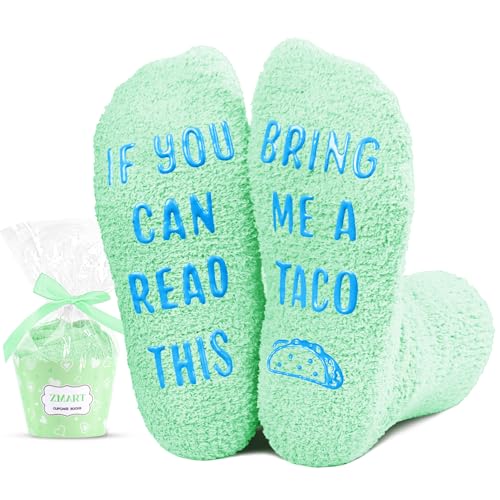 Crazy Taco Socks for Girls Boys, Funny Silly Socks, Novelty Taco Gifts for Taco Lovers, Taco Socks