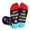 Gifts for 10 Year Old Girls Boys 10th Birthday Gifts, Gifts for Boys Girls age 10, Crazy Silly Funny Ten Year Old Socks for Kids