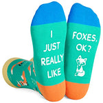 Gender-Neutral Fox Gifts, Unisex Fox Socks for Women and Men, Fox Gifts Animal Socks