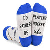 Unisex Hockey Socks for Children, Silly Socks for Kids, Funny Hockey Gifts for Hockey Lovers, Cute Sports Socks for Boys Girls 10-12 Years Old, Novelty Kids' Gifts for Sports Lovers