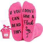 Flamingo Gifts For Women Lovely Fuzzy Fluffy Animals Socks Gift For Flamingo Lover Valentine's Birthdays Gift For Her