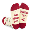 Cherry Gifts Unisex Kids Funny Fruit Socks Cherry Gifts for Boys and Girls Cute Cherry Socks, Gifts for 7-10 Years Old