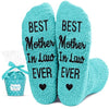 Best Mother in Law Gifts from Daughter in Law, Women's Fuzzy Socks, Funny Mother in Law Presents, Mother's Day Gift Birthday Gift for Mother in Law