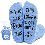 Cool Lawyer Unisex Blue Fluffy Crew Socks