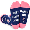 Novelty Dance Socks for Women who Love to Dance, Funny Gifts for Dancers, Dance Teacher Appreciation Gifts