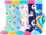 Crazy Novelty Girls Socks Girl Animal Sock, Funny Animal Gifts for Girls 4-7 Years Old, Best Gifts to Your Daughter, Birthday Gifts, Christmas Gifts