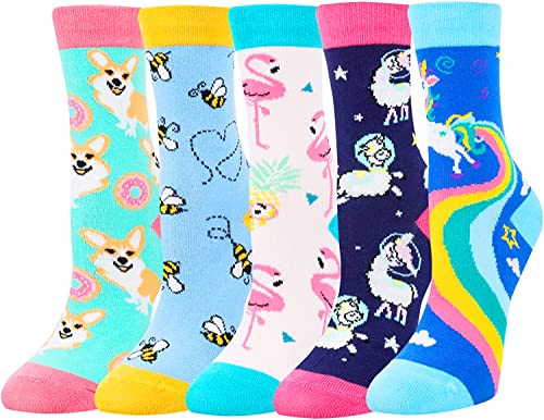 Crazy Novelty Girls Socks Girl Animal Sock, Funny Animal Gifts for Girls 4-7 Years Old, Best Gifts to Your Daughter, Birthday Gifts, Christmas Gifts