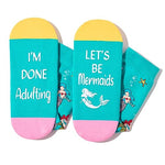 Versatile Mermaid Gifts, Unisex Mermaid Socks for Women and Men, All-occasion Mermaid Gifts Animal Socks