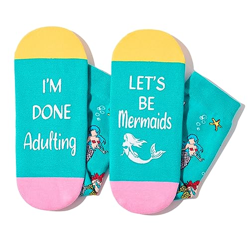 Versatile Mermaid Gifts, Unisex Mermaid Socks for Women and Men, All-occasion Mermaid Gifts Animal Socks