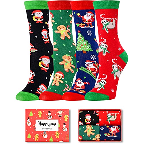 Stocking Stuffers, Holiday Socks for Boys Girls, Christmas Presents, Santa Socks, Funny Children Christmas Socks, Best Secret Santa Gifts, Novelty Christmas Gifts for Kids, Xmas Gifts